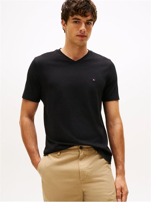 essential v-neck tee TOMMY HILFIGER | MW0MW39249BDS